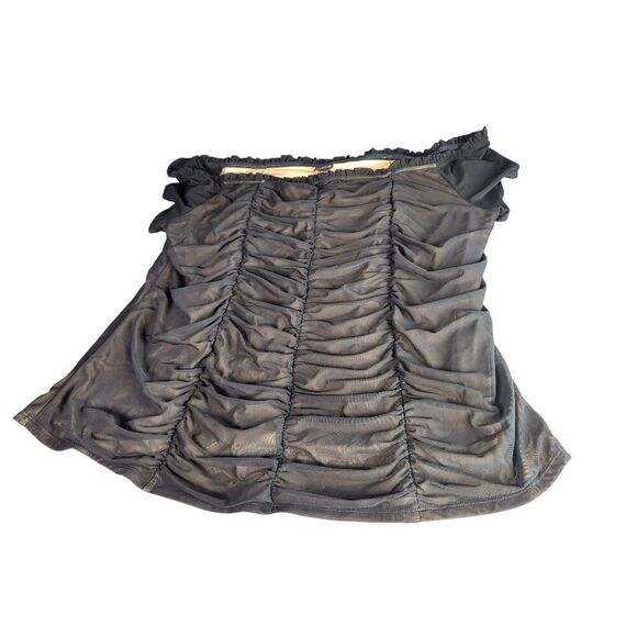 Torrid Peplum Babydoll Top Women Sz 4‎ Black Avant Garde Whimsygoth Plus Size - Picture 1 of 9